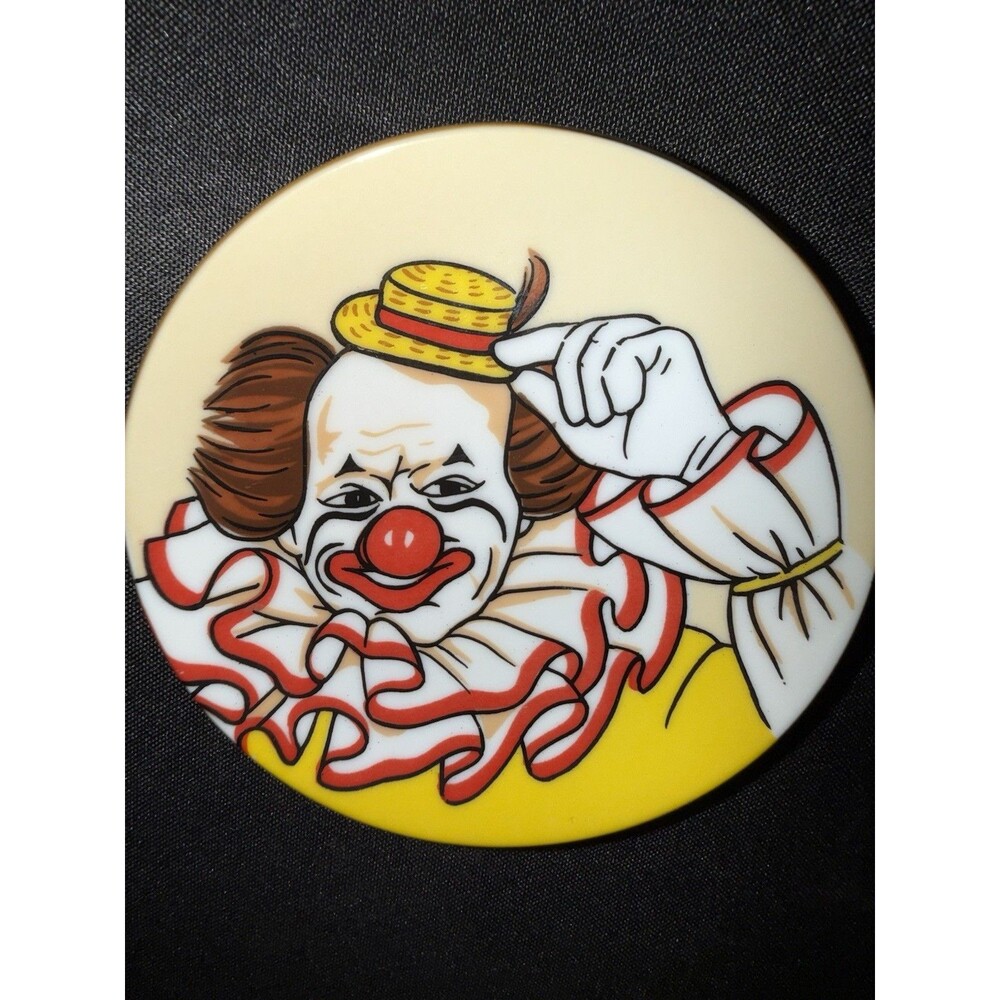 Vintage Made in Japan Clown Plate 4” Ceramic Porcelain Circus Decor Clowncore